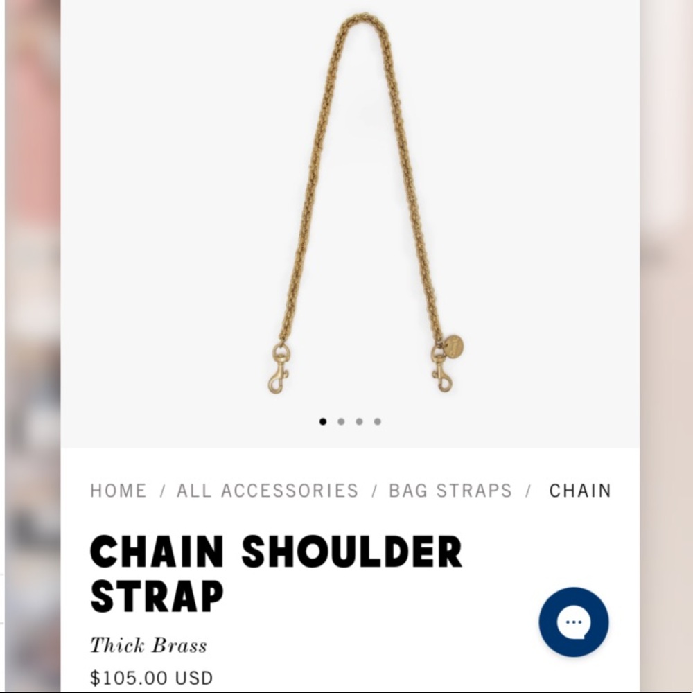 Clare v. Thick brass shoulder chain